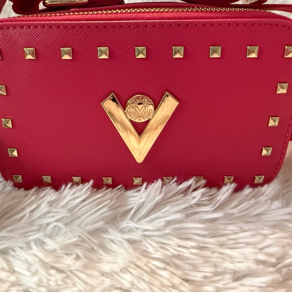 NWT Valentino Orlandi Hot Pink Camera Crossbody Handbag - Picture 3 of 14